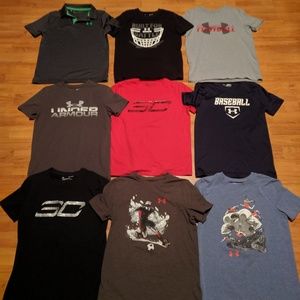 Boys under armour shirt lot size medium
